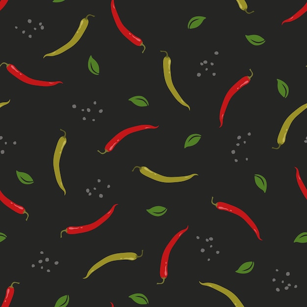 El patrón de pimienta de chile es bueno para el fondo de envoltura de la tela