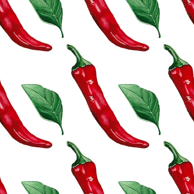 Patrón de pimientos rojos