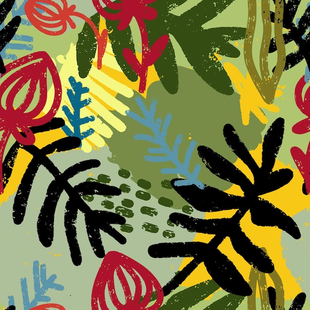 Patrón de piña exótico tropical Patrón sin costura vectorial para diseño impresión tela papel pintado papel textil, etc.