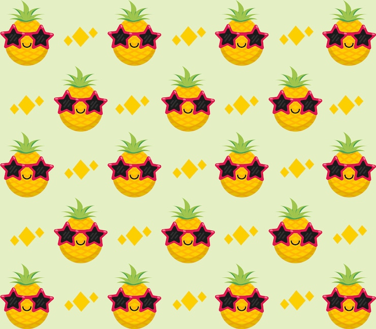 Vector patrón de la piña