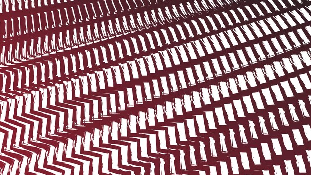 Patrón de pincel de línea zigzag roja imagen vectorial de fondo abstracta