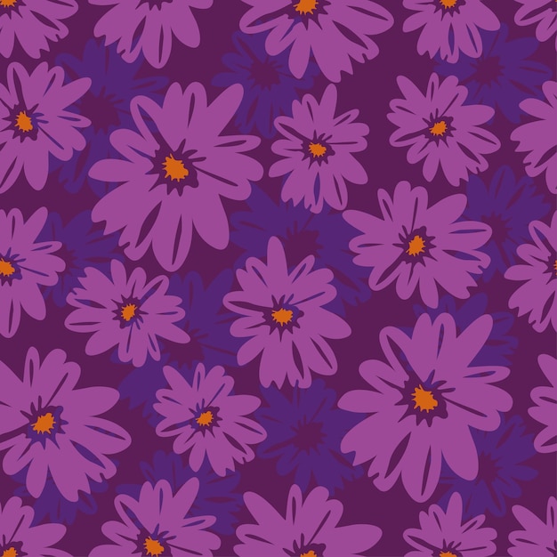 patrón pincel vintage floral acuarela sin costura rosa fondo abstracto flor vectorial