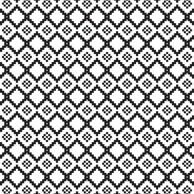 Patrón de píxeles aleatorios oscuros elemento de diseño de ilustración vectorial monocromática y Pixel Seamless