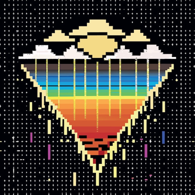 Patrón de píxeles suelo Vector fondo sin costuras Diseño de textura de glitch abstracto