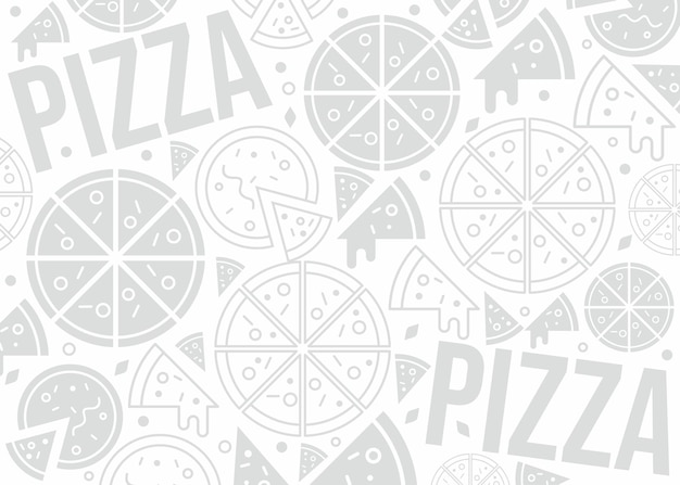 Patrón de pizza o diseño de fondo