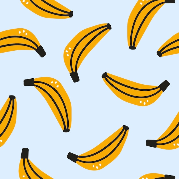 patrón de plátano verano plátano diseño sin costuras plátano fondo