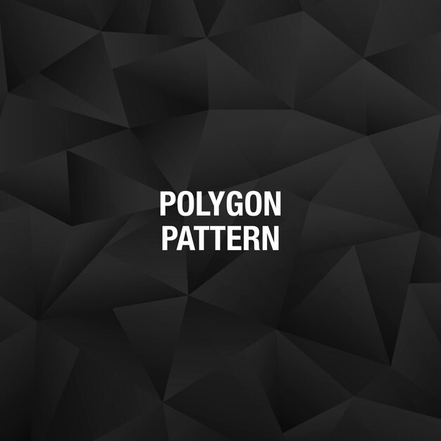 Vector patrón poligonal bajo abstracto