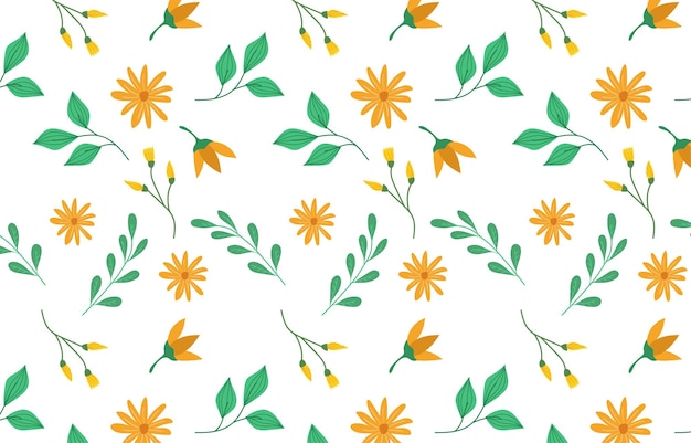 patrón de primavera amarillo y verde