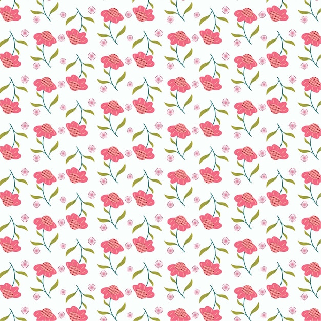 Patrón de primavera sin costuras de flores elegantes y coloridas para papel de regalo de papel tapiz textil de tela
