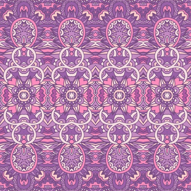 patrón psicodélico floral tribal étnico