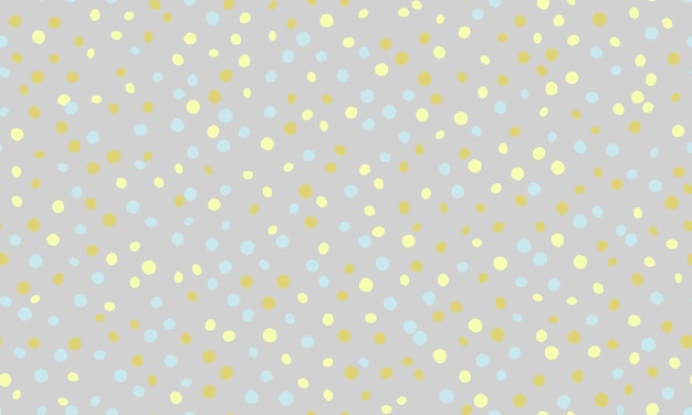 Patrón punteado colorido con manchas redondas en un diseño repetitivo Ideal para crear fondos abstractos textiles sin costuras y papeles de pared geométricos