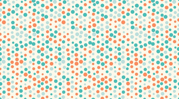 Patrón punteado sin costuras con círculos coloridos ideal para telas textiles papel tapiz o fondos abstractos Un diseño geométrico de moda para decoración creativa