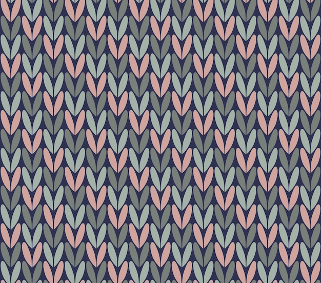 Patrón de punto sin costuras con colores pastel rosa azul y verde perfecto para fondos de diseño textil, papeles de pared y proyectos de moda creativos