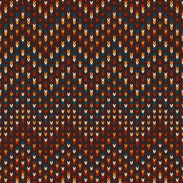 Patrón de punto multicolor sin costuras. Zigzag geométrico.