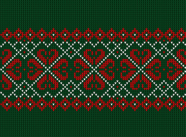 Patrón de punto de Navidad y año nuevo. Diseño de suéter de punto de lana. Papel tapiz de papel de envolver estampado textil. eps 10