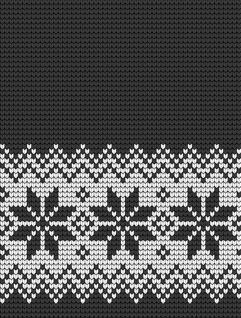Patrón de punto de Navidad y año nuevo. Diseño de suéter de punto de lana