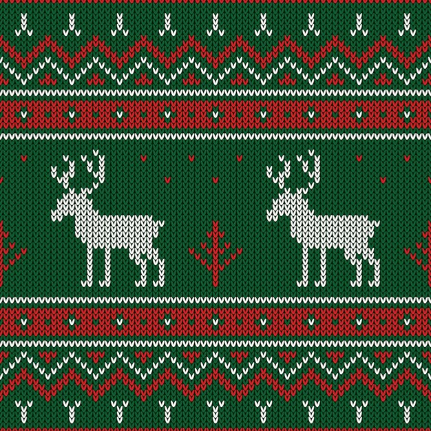 Patrón de punto de Navidad.