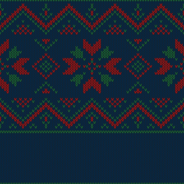 Patrón de punto de Navidad.