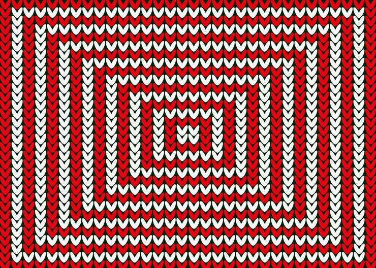 Vector patrón de punto rojo y blanco para navidad.