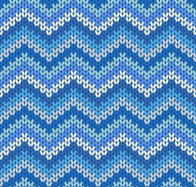 Patrón de punto vectorial en azul y blanco