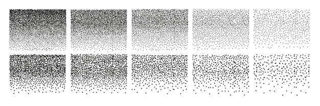 Patrón de puntos abstractos sin fisuras Vector Set C