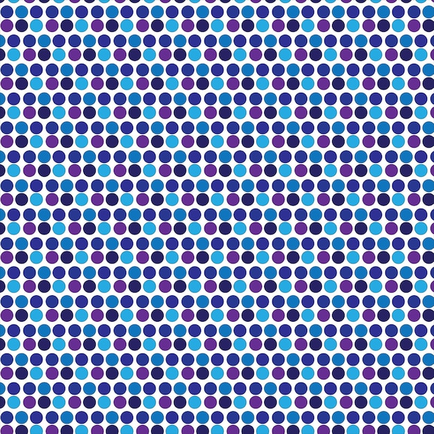 Patrón de puntos azules y púrpuras