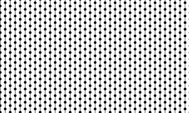 Patrón de puntos blancos y negros sin costuras