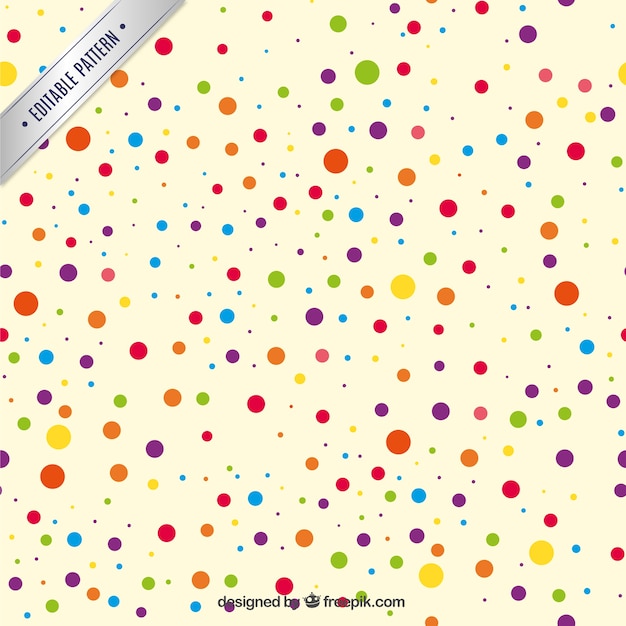 Patrón de puntos de colores