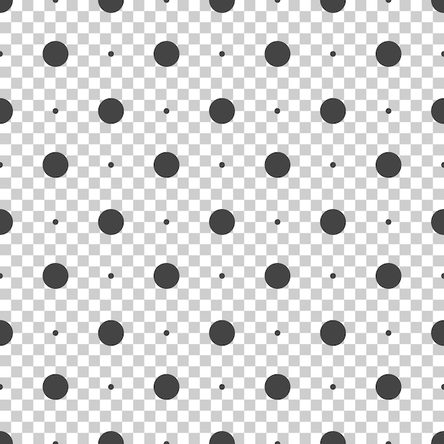 Patrón de puntos sin costuras Vector sin costuras en fondo aislado