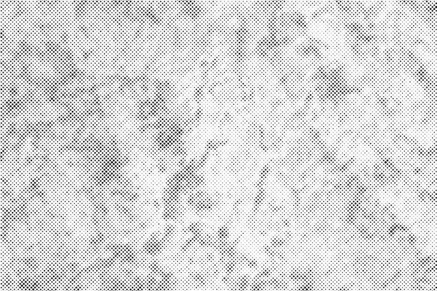 Patrón de puntos grunge textura de medio tono sobre fondo blanco