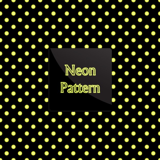patrón de puntos de neón
