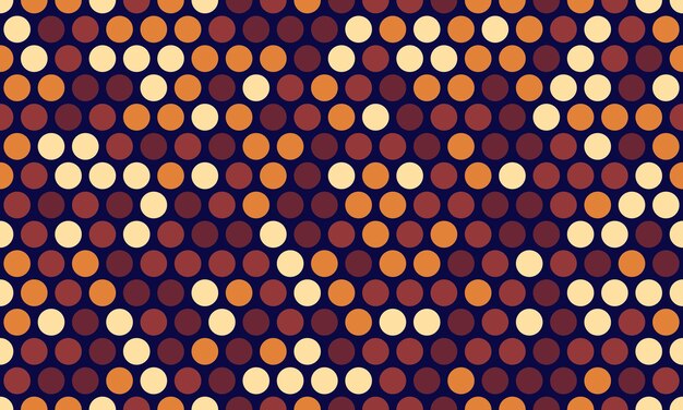 Patrón de puntos polca vectorial con formas redondas abstractas Ideal para diseños textiles, papeles de pared sin costuras o fondos de carteles de moda con un estilo geométrico minimalista
