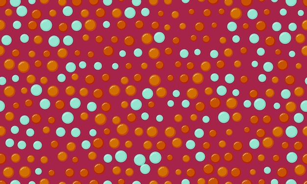 Patrón de puntos polca vectorial con formas redondas abstractas Ideal para diseños textiles, papeles de pared sin costuras o fondos de carteles de moda con un estilo geométrico minimalista