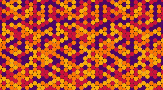 Patrón de puntos polca vectorial con formas redondas abstractas Ideal para diseños textiles, papeles de pared sin costuras o fondos de carteles de moda con un estilo geométrico minimalista