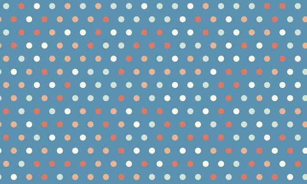 Patrón de puntos vectoriales con círculos geométricos coloridos Perfecto para papeles de pared textiles sin costuras y fondos abstractos de moda para el diseño moderno