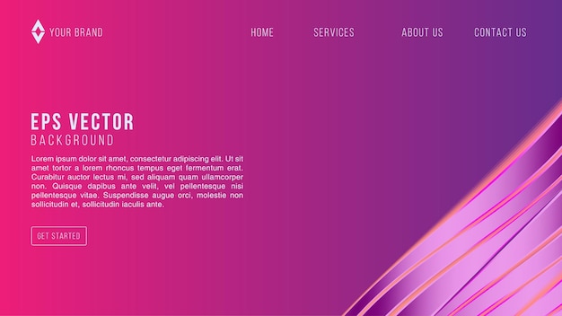 Patrón púrpura Diseño web Fondo abstracto EPS 10 Vector para sitio web