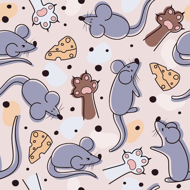 El patrón de los ratones lindos