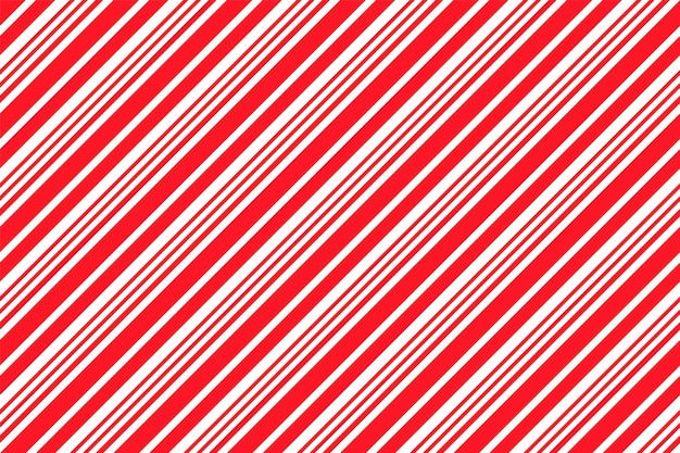 Patrón con rayas de bastón de caramelo. Fondo transparente de Navidad. Ilustración vectorial.