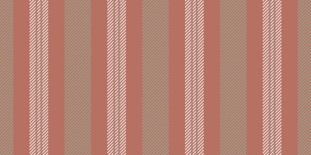 Patrón de rayas de fila, textura de tela de libro vectorial, líneas verticales Eps10 sin costuras, fondo textil en colores rojo y pastel.