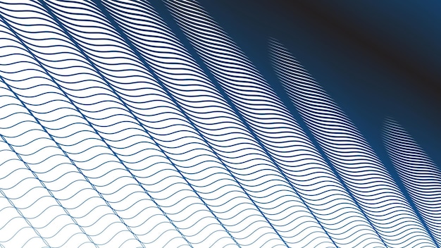 Patrón de rayas de onda azul oscuro fondo abstracto