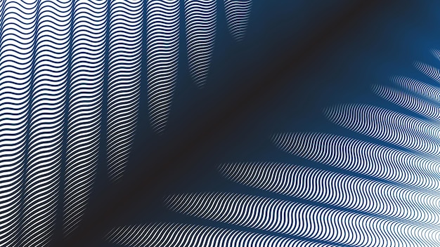 Patrón de rayas de onda azul oscuro fondo abstracto