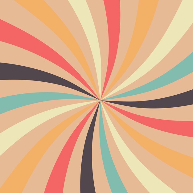 Patrón de rayos de sol coloridos de Vector libre