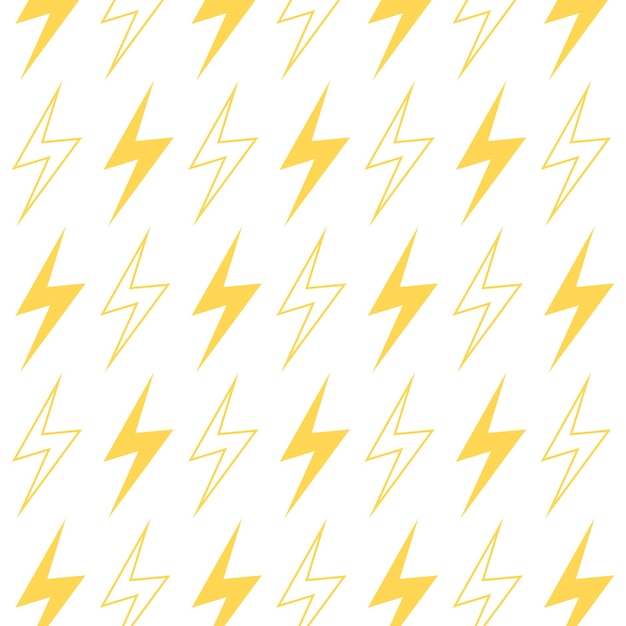 Patrón de relámpagos en una impresión de gráficos vectoriales de energía de fondo transparente para textiles