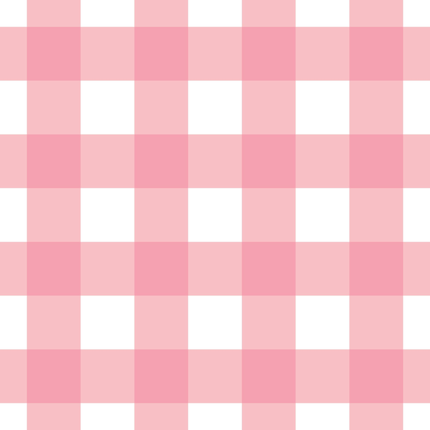 Patrón de repetición de cuadros a cuadros rosa guinga repetición perfecta de vector