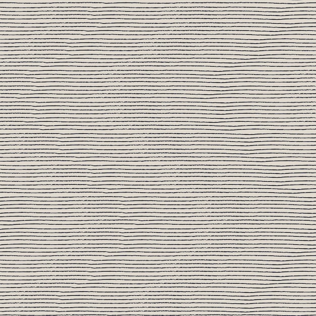 Patrón repetitivo sin costuras con rayas de alfiler dibujadas a mano sobre un fondo beige