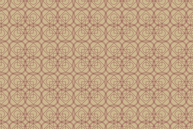 Patrón retro art deco de diseño plano
