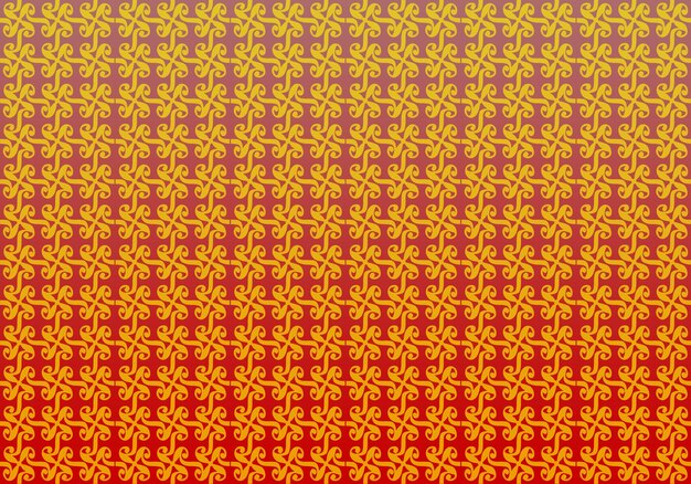 Un patrón rojo y amarillo con la palabra amor.