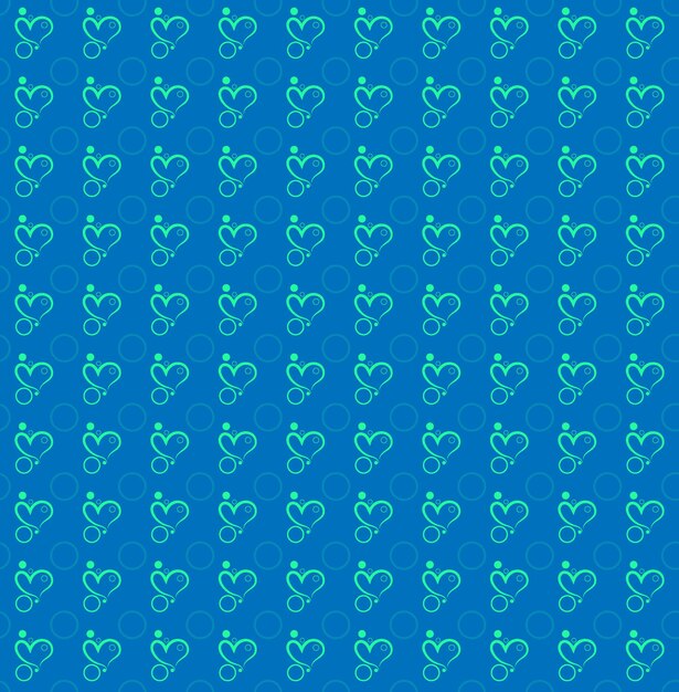 Patrón romántico de amor sin costuras