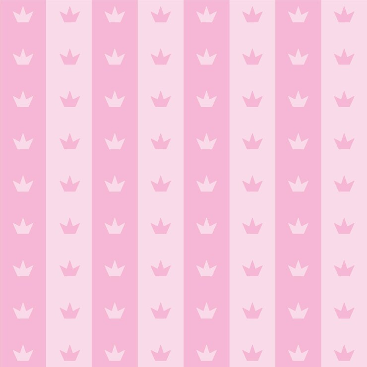 Vector patrón rosa con la corona