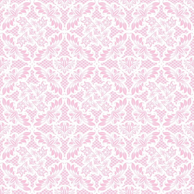 Vector patrón rosa ornamental